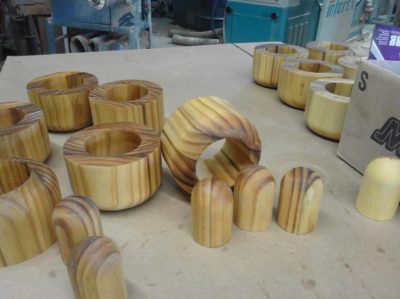 Custom exterior lighting produced for a beach resort.