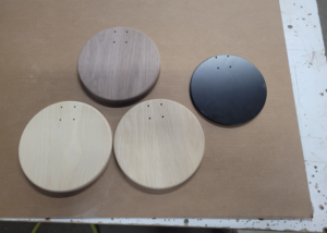 Wood Lighting Bases (Laminated Walnut, White Oak, & Ash (CNC Routed)